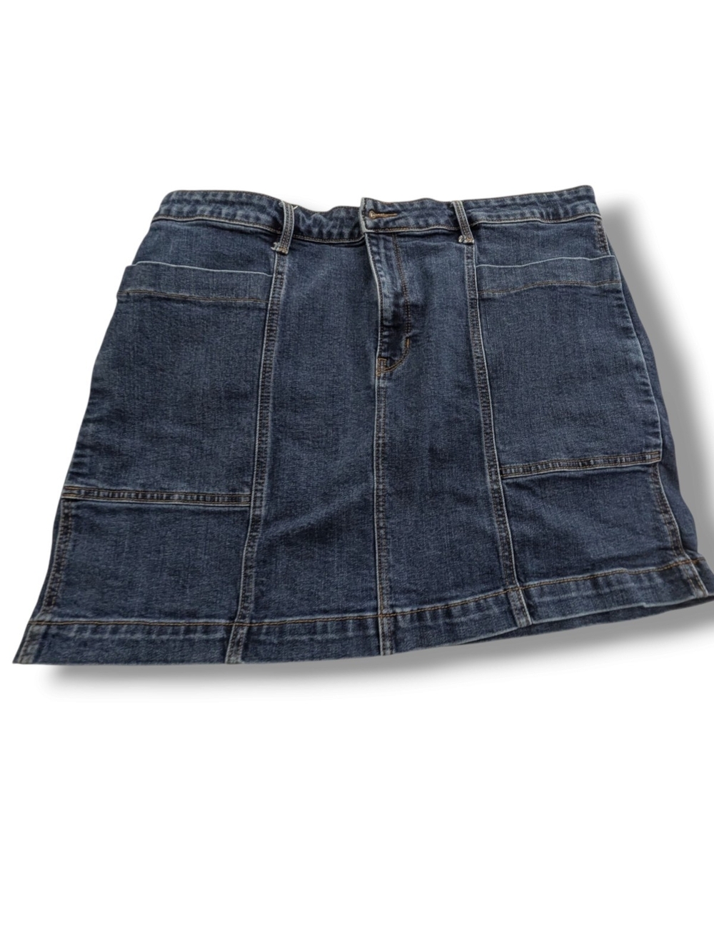 Old Navy High-Waisted Utility Pocket Jean Skirt, Size 18